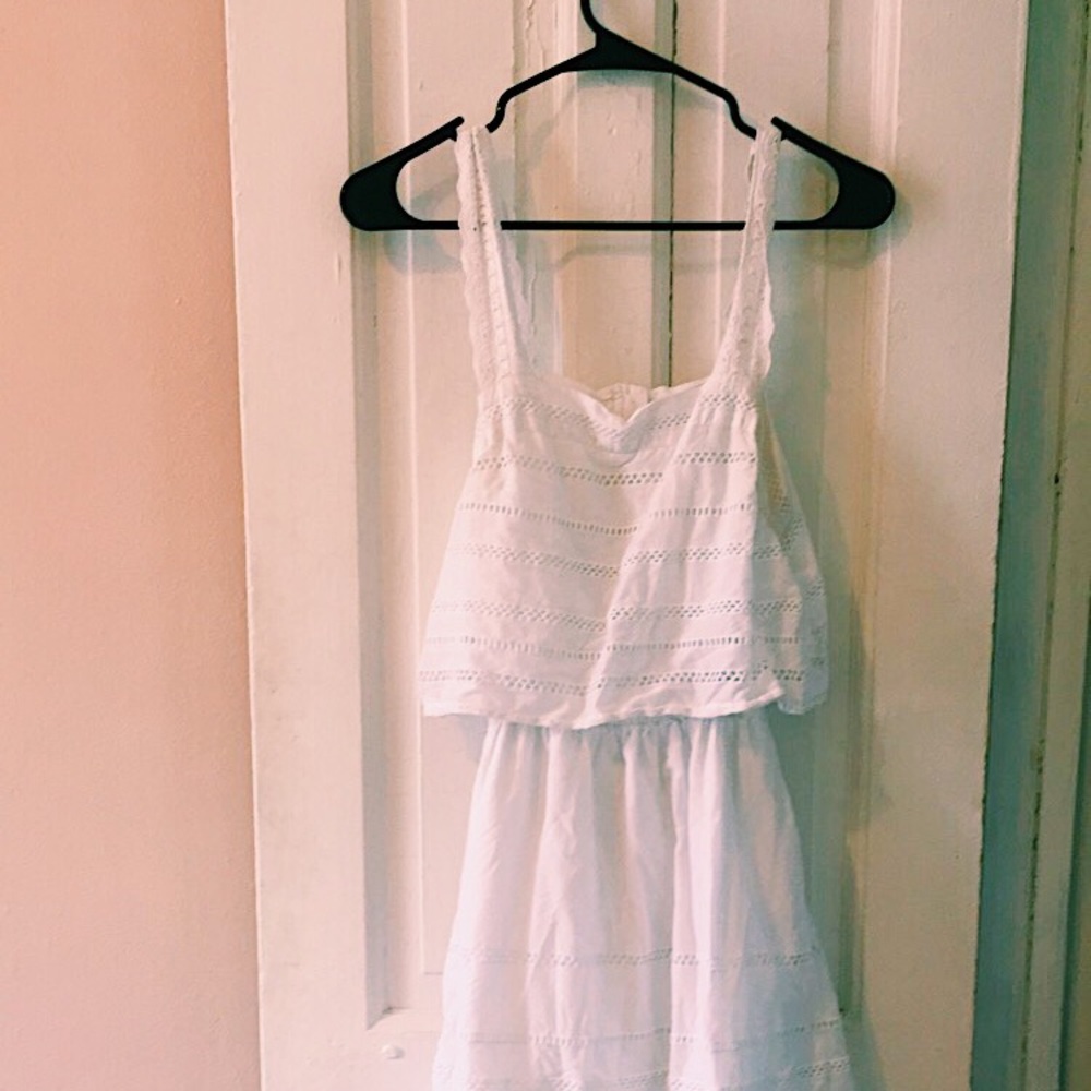 Topshop Eyelet Dress